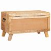 vidaXL Caja de Almacenamiento 70 x 35 x 40 cm madera maciza de mango