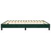 vidaXL Estructura Estructura de cama con somier terciopelo verde oscuro 160x200 cm