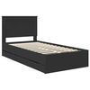 vidaXL Estructura de cama Negro 100 x 200 cm Madera Ingenieril