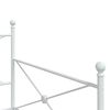 vidaXL Diván con nido sin colchón blanco 100x200 cm acero