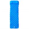vidaXL Colch&oacute;n de camping inflable con almohada 1 persona azul
