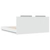 vidaXL Estructura de cama con LED sin colch&oacute;n blanco 180x200 cm