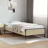 vidaXL Estructura cama madera ingenier&iacute;a metal roble Sonoma 100x200 cm