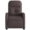 vidaXL Sill&oacute;n reclinable el&eacute;ctrico tela marr&oacute;n oscuro