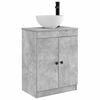 vidaXL Vanidad de ba&ntilde;o con lavabo Gris Hormig&oacute;n 54 x 35 x 83 cm