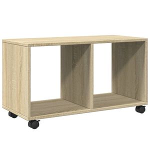 vidaXL Armario con ruedas madera ingenier&iacute;a roble Sonoma 72x33x42,5 cm