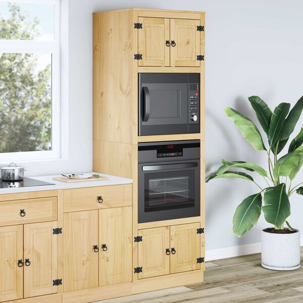 vidaXL Armario SKI Marr&oacute;n Miel 66 x 58 x 207 cm Madera de pino macizo