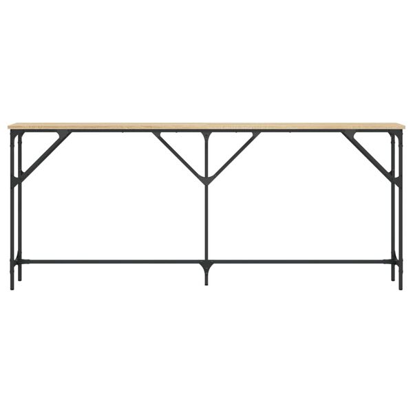 vidaXL Mesa consola madera de ingenier&iacute;a roble Sonoma 180x23x75 cm