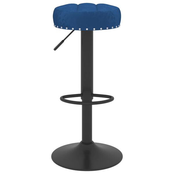 vidaXL Taburetes de cocina 2 unidades terciopelo azul