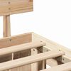vidaXL Estructura de cama Marr&oacute;n 140 x 190 cm Madera de pino macizo