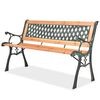 vidaXL Banco de jard&iacute;n de madera 122 cm