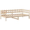 vidaXL Sof&aacute; cama con techo de madera maciza de pino 80x200 cm