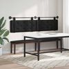 vidaXL Cabecera Colgante Negro 210 x 55 x 5 cm Cuero sint&eacute;tico