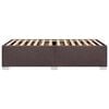 vidaXL Estructura de cama sin colch&oacute;n tela marr&oacute;n oscuro 100x200 cm