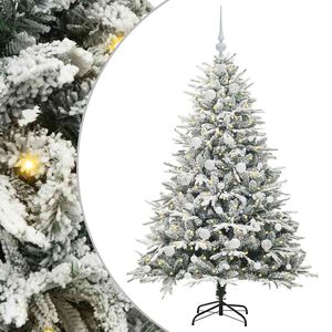 vidaXL &Aacute;rbol de Navidad Artificial Pre-iluminado con Juego de Bolas