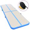 vidaXL Esterilla inflable de gimnasia con bomba 700x100x10 cm PVC azul
