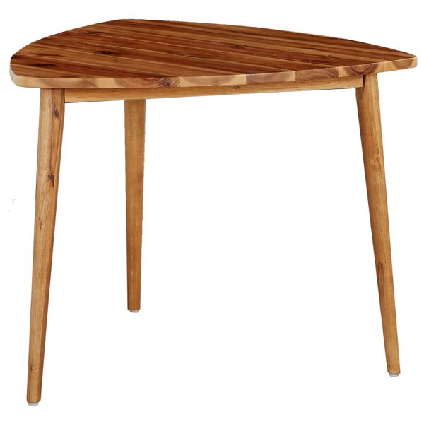 vidaXL Mesas apilables 2 unidades madera maciza de acacia