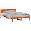 vidaXL Estructura de cama Marr&oacute;n 160 x 200 cm Madera maciza de Pino