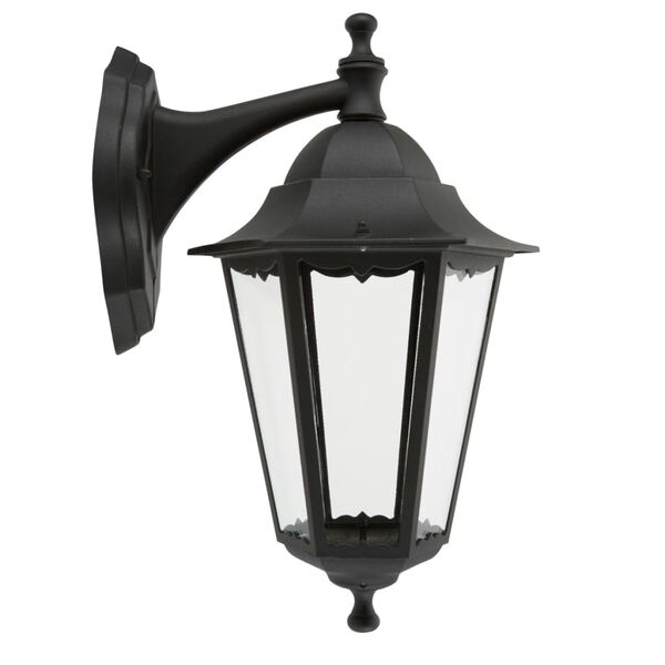 Smartwares L&aacute;mpara de pared 60 W negra CLAS5000.029