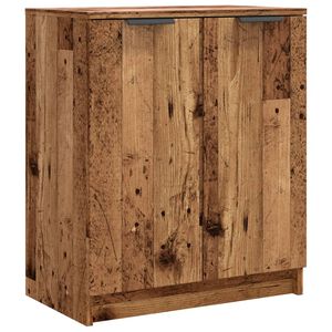 vidaXL Zapatero madera de ingenier&iacute;a envejecida 59x35x70 cm