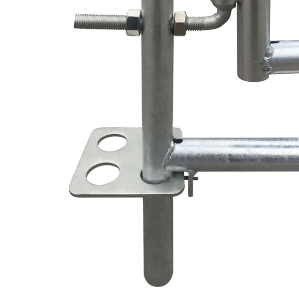 vidaXL Corral para ovejas de 4 paneles acero galvanizado 137x137x92 cm