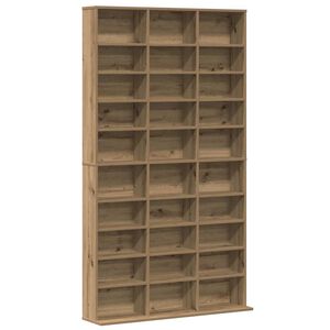 vidaXL Cabinet para CDs Roble artesanal 101 x 23 x 177,5 cm
