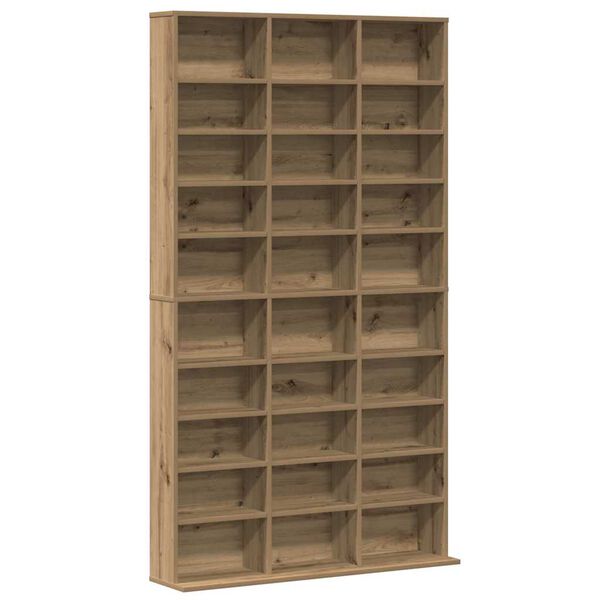 vidaXL Cabinet para CDs Roble artesanal 101 x 23 x 177,5 cm