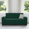 vidaXL Sof&aacute; de 2 plazas de terciopelo verde oscuro 180x78x84 cm