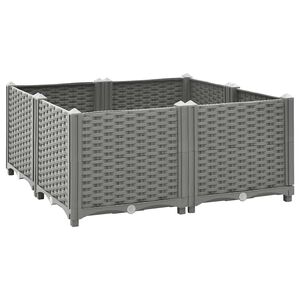vidaXL Arriate polipropileno 80x80x38 cm