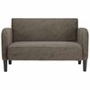 vidaXL Sofá Loveseat gris oscuro 110 cm cuero sintética