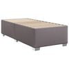 vidaXL Cama box spring con colch&oacute;n cuero sint&eacute;tico gris 90x190 cm
