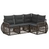 vidaXL Conjunto de sof&aacute;s de jard&iacute;n 4 pcs Gris y Gris Oscuro
