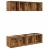 vidaXL Conjunto de mueble de TV 4 pcs Madera Vieja 37 x 37 x 72 cm