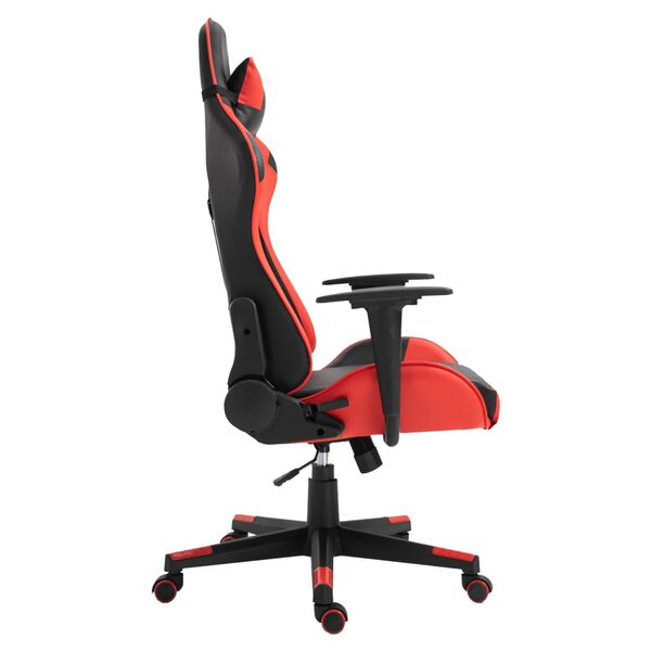 Rousseau Silla de gaming Eric de cuero sint&eacute;tico rojo