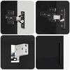 vidaXL Juego de muebles de ba&ntilde;o Montaje en la pared 2 pcs Negro