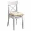 vidaXL Cojines para asiento 4 pcs Crema 40 x 40 cm Tela de pana