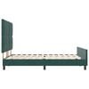 vidaXL Cama tipo Box Spring Verde oscuro 140 x 190 cm Terciopelo