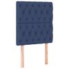 vidaXL Cama box spring con colch&oacute;n tela azul 80x200 cm
