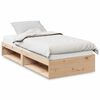 vidaXL Sof&aacute; cama con colch&oacute;n madera maciza de pino 90x200 cm