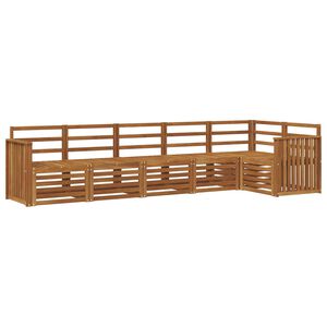 vidaXL Conjunto de Sof&aacute; Seccional 6 pcs Natural