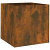 vidaXL Jardinera roble ahumado 40x40x40 cm madera de ingenier&iacute;a