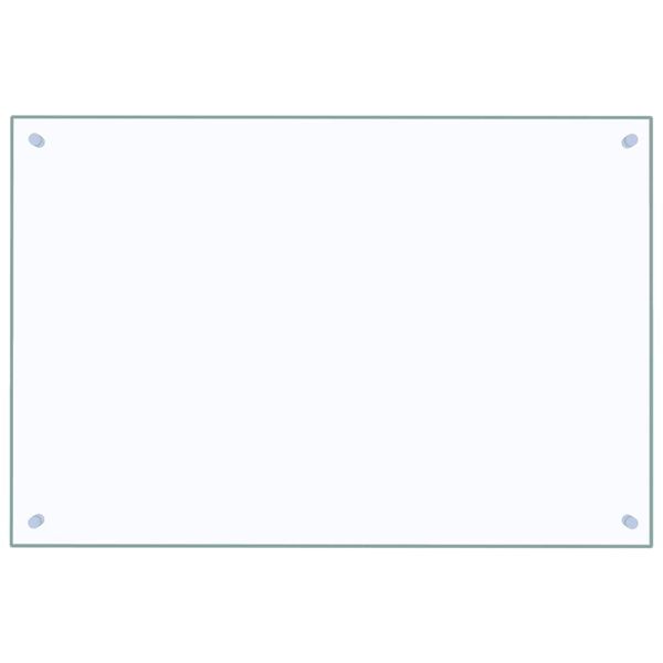 vidaXL Protector contra salpicaduras cocina vidrio templado 90x60 cm