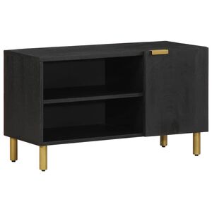 vidaXL Mueble de TV madera de ingenier&iacute;a negro 80x33x46 cm