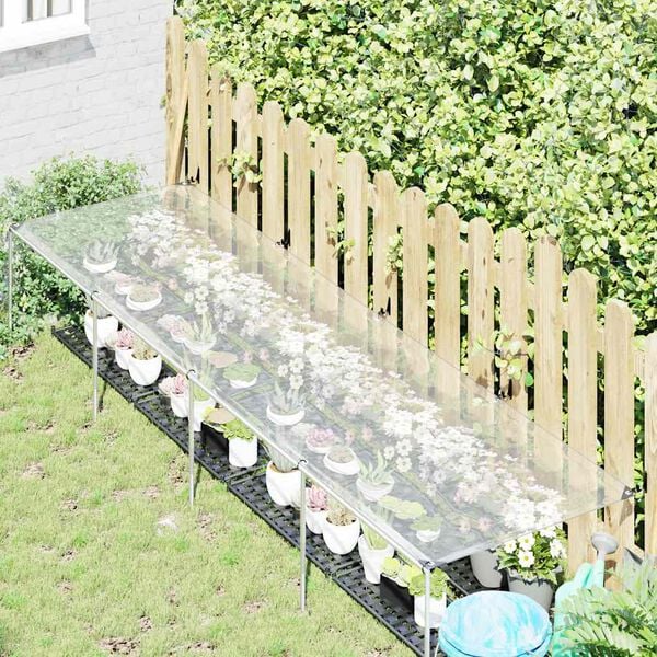 vidaXL Funda para plantas con ojales 1x4 m Polietileno