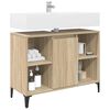 vidaXL Mueble de lavabo con estante Roble Sonoma 80 x 33 x 60 cm