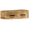 vidaXL Mueble de TV de pared madera maciza de mango rugosa 60x30x19 cm