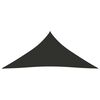 vidaXL Toldo de vela triangular tela Oxford gris antracita 5x7x7 m