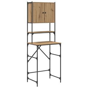 vidaXL Armario para lavadora Roble artisan 68 x 48,5 x 194 cm