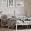 vidaXL Cabecero de metal blanco 180 cm
