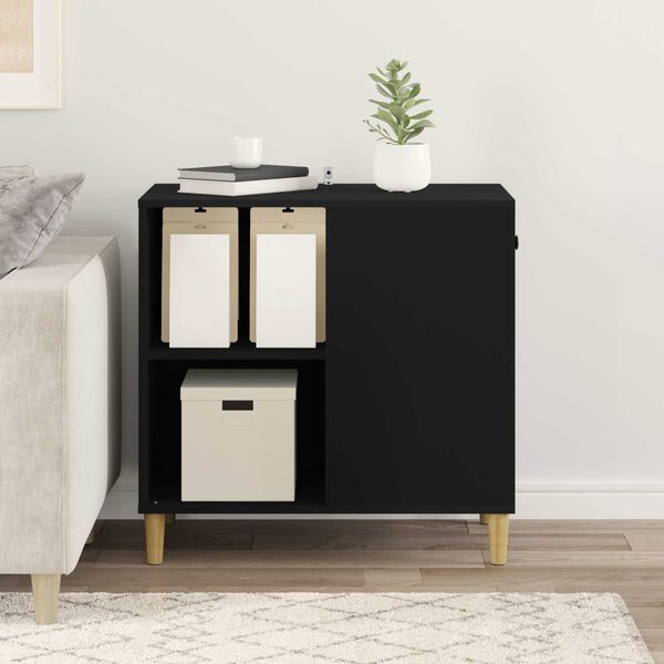 vidaXL Casa para Gatos Negro 72 x 42.5 x 70 cm Madera de ingenier&iacute;a